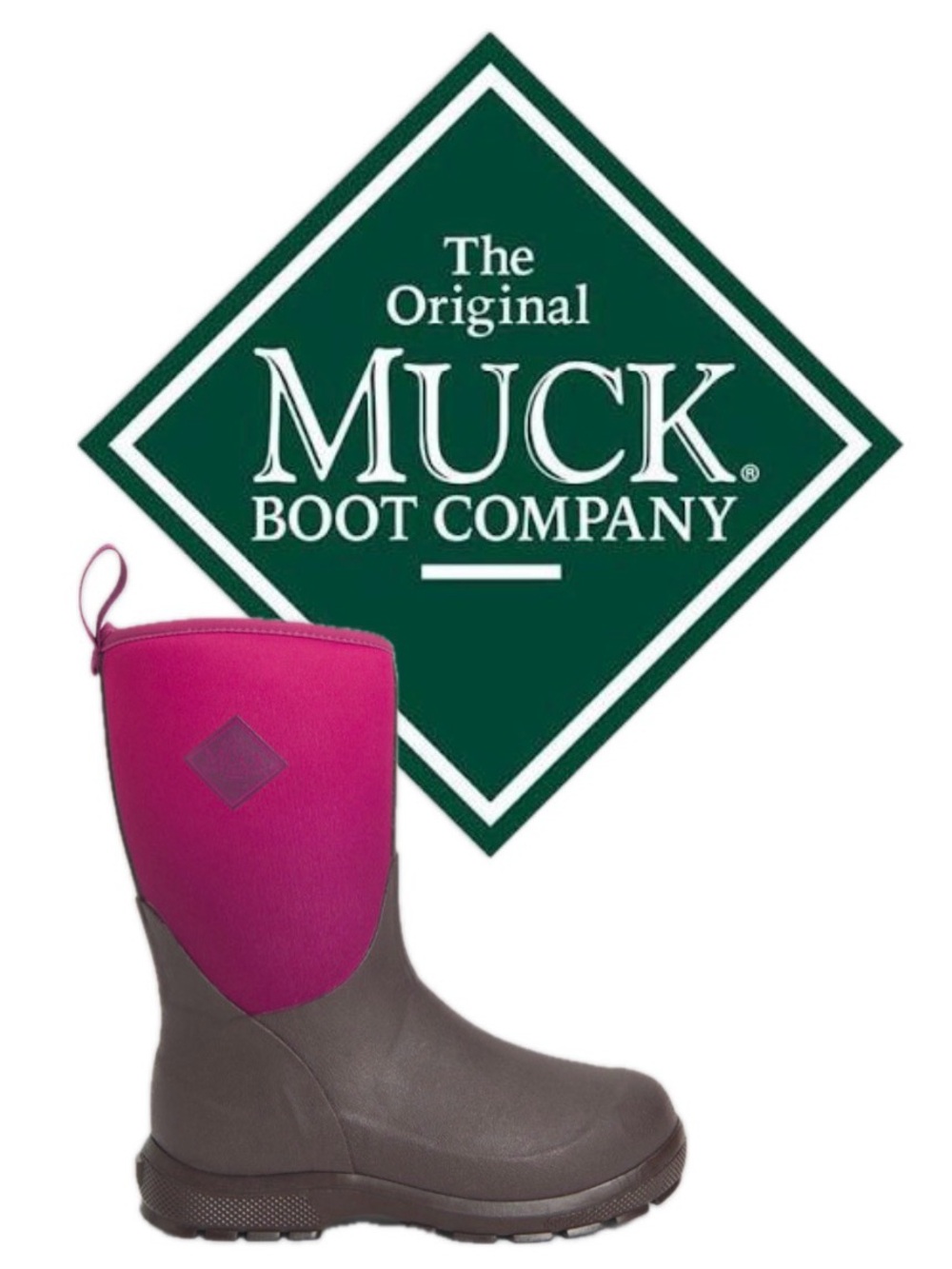 NIB [The Original Muck Boot Company] Muck Boot Element Winetasting/Fade Youth 13